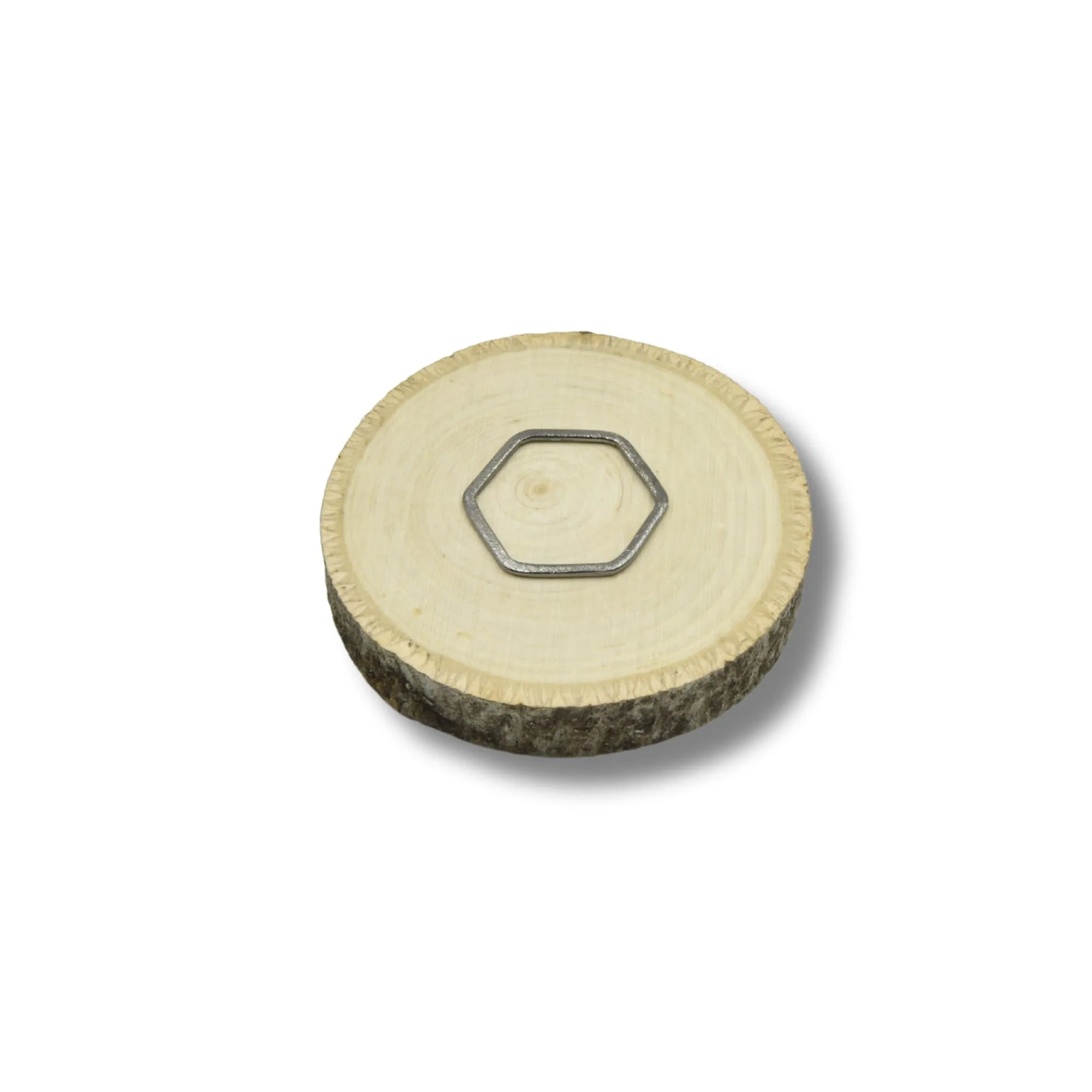 Plated Copper Open Hexagon Shaped Components - Measuring 27mm x 24mm - Sold in Packs of 10