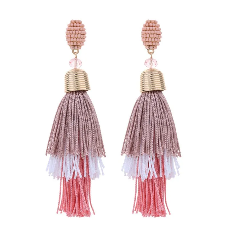 Pre Order:  Bohemian Long Tassel Earrings