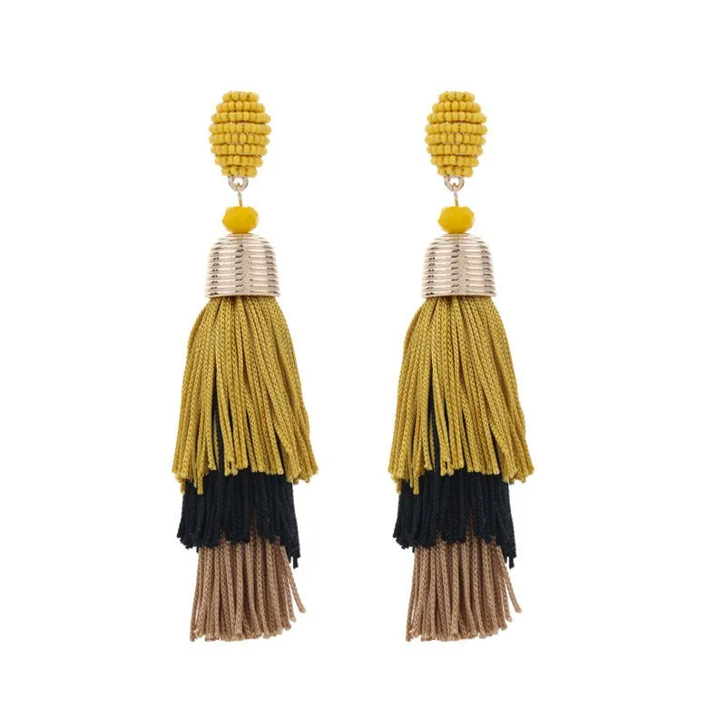 Pre Order:  Bohemian Long Tassel Earrings