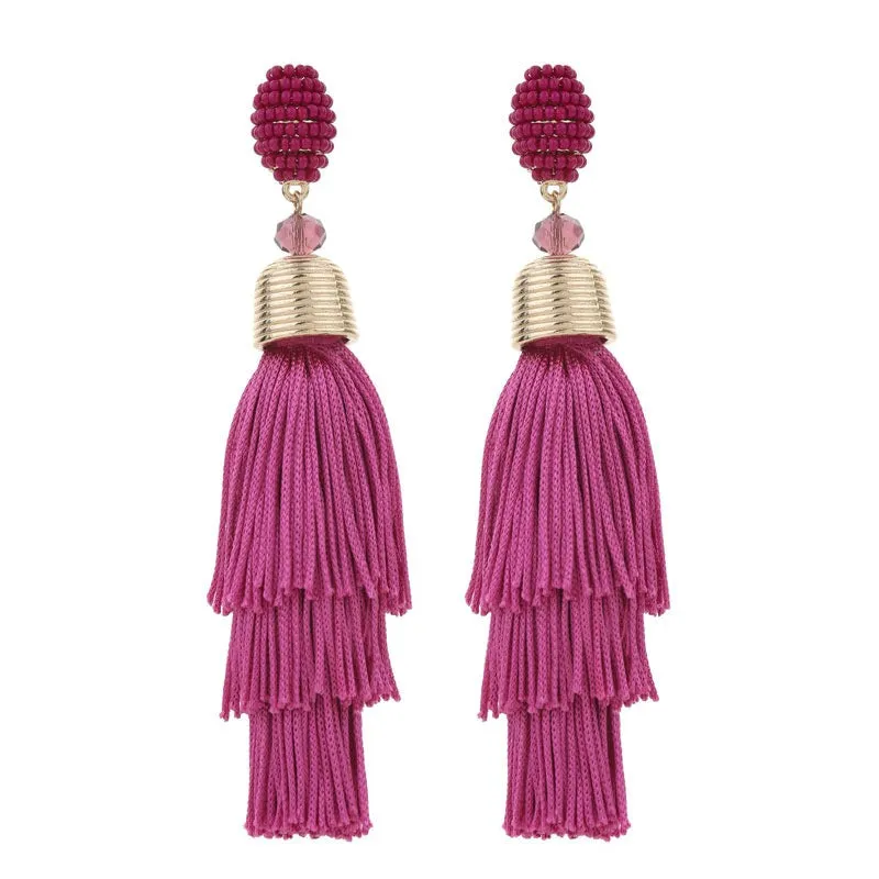 Pre Order:  Bohemian Long Tassel Earrings