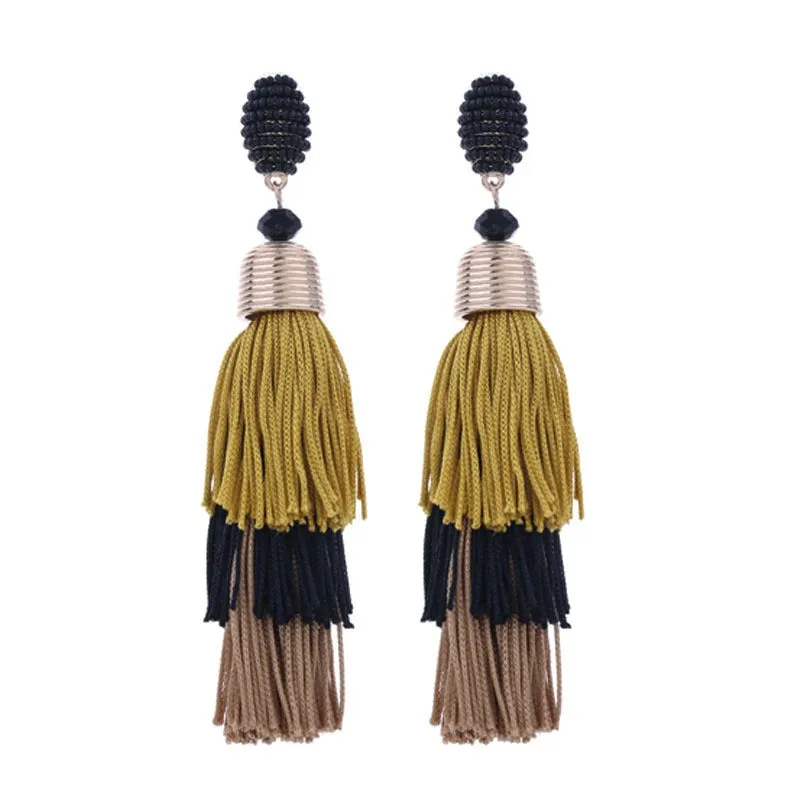 Pre Order:  Bohemian Long Tassel Earrings