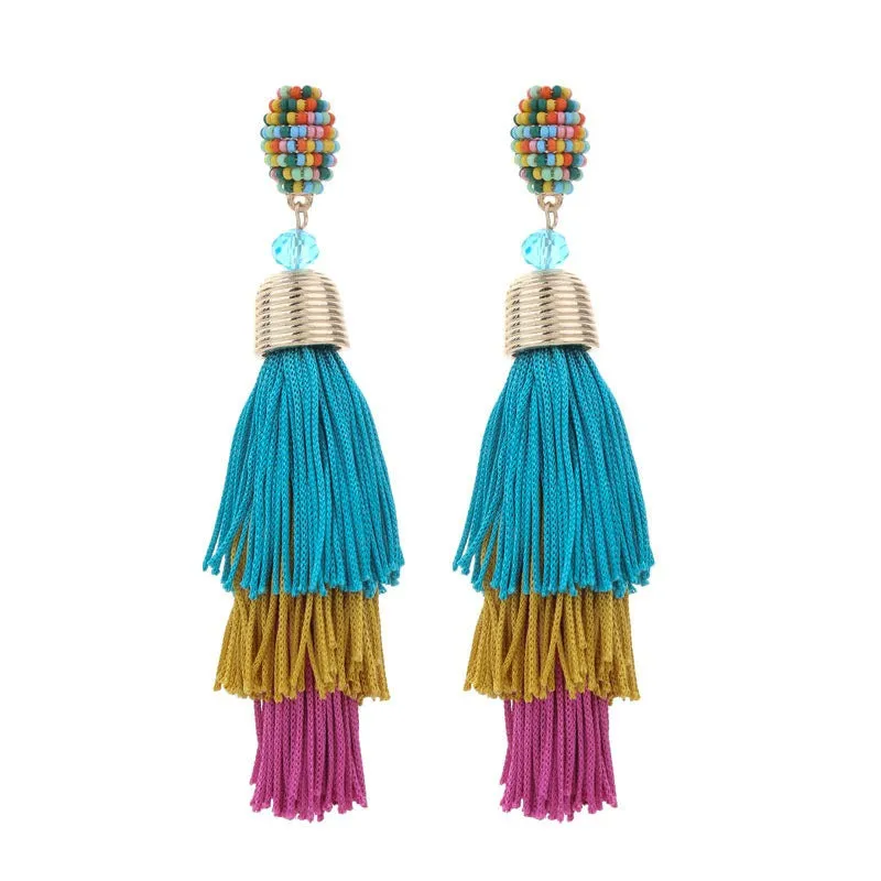 Pre Order:  Bohemian Long Tassel Earrings