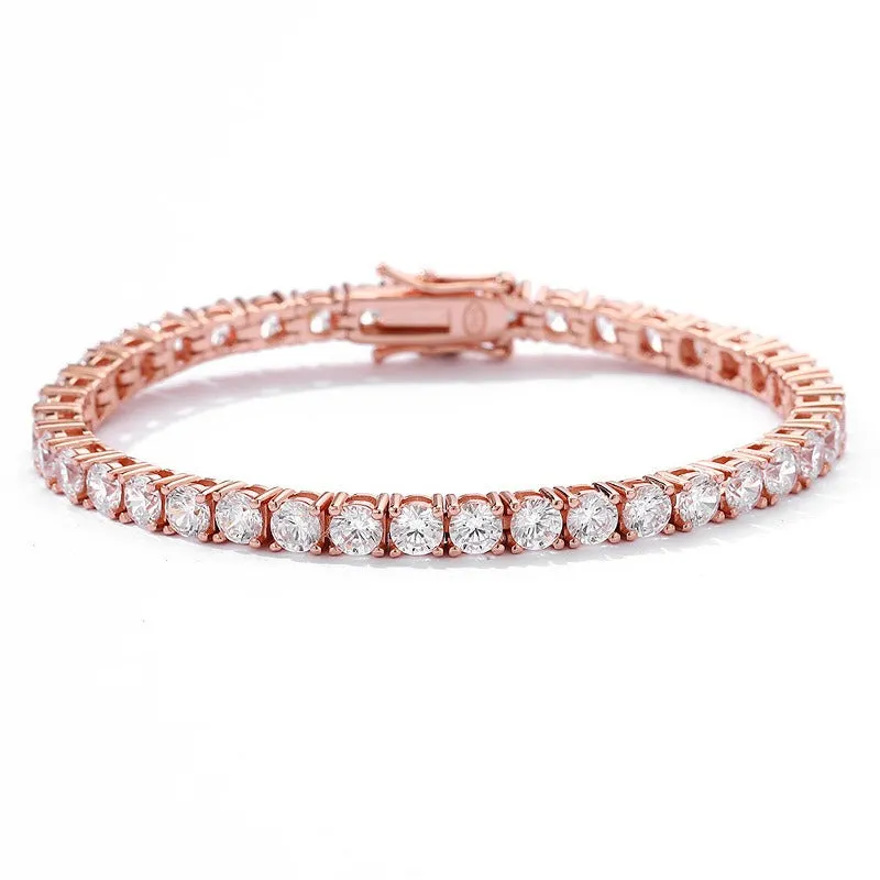 Pure S925 Silver Tennis Bracelet