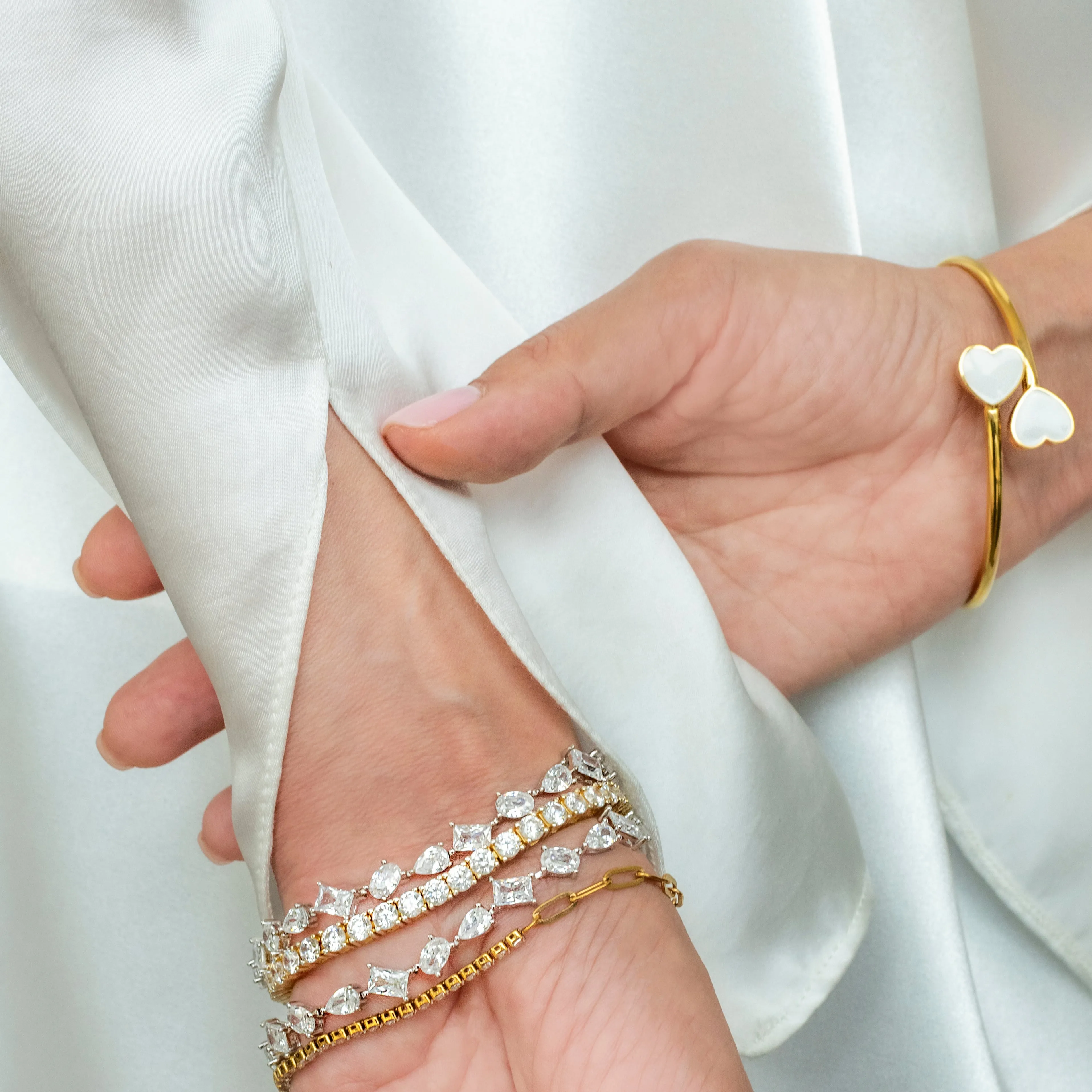 Pure S925 Silver Tennis Bracelet