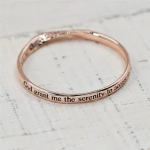 "God grant me the serenity to except things" bangle