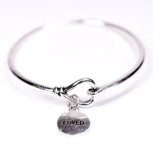 "I AM LOVED" charm bangle