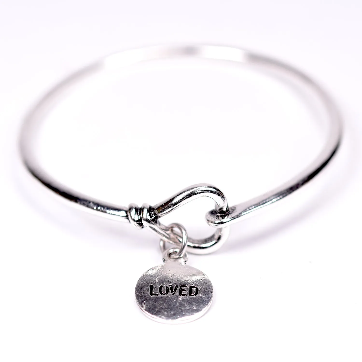 "I AM LOVED" charm bangle