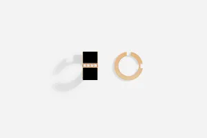 ROSE GOLD B8 BLACK LACQUER EAR CUFF