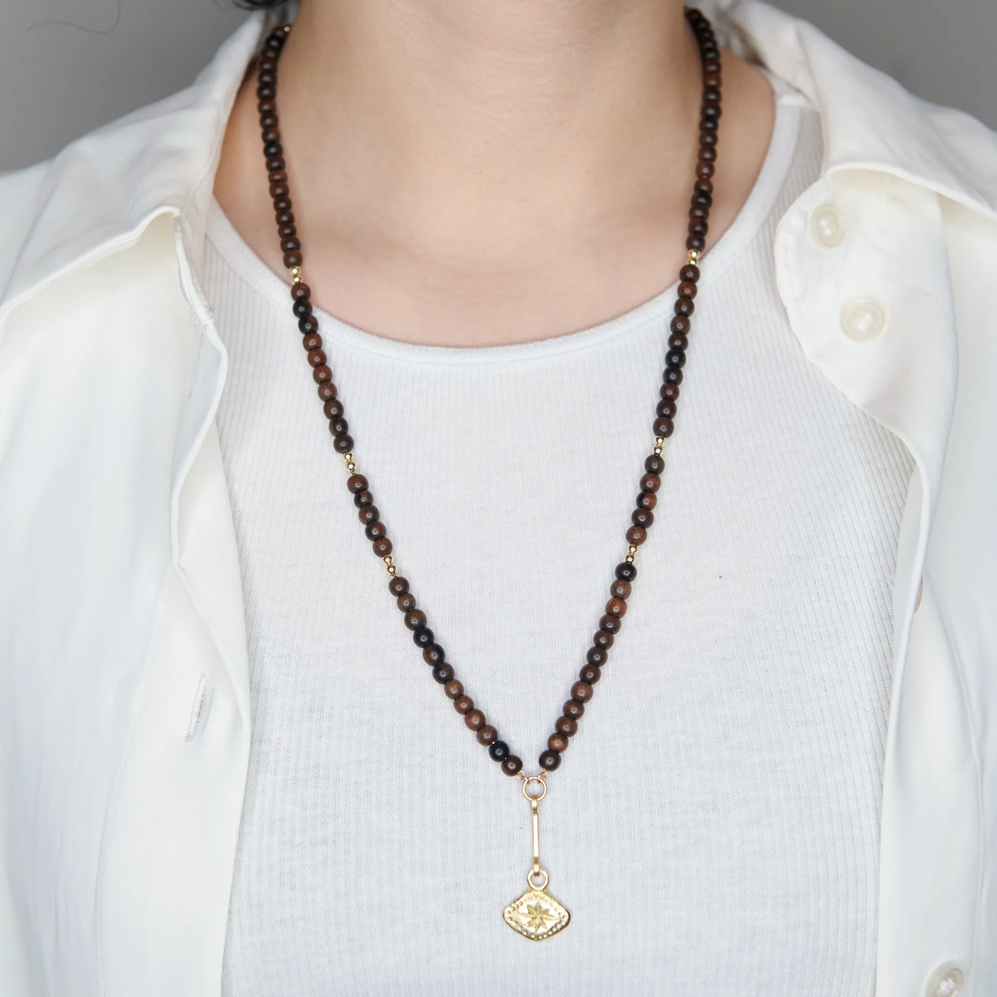 SAGE BALL CHAIN NECKLACE