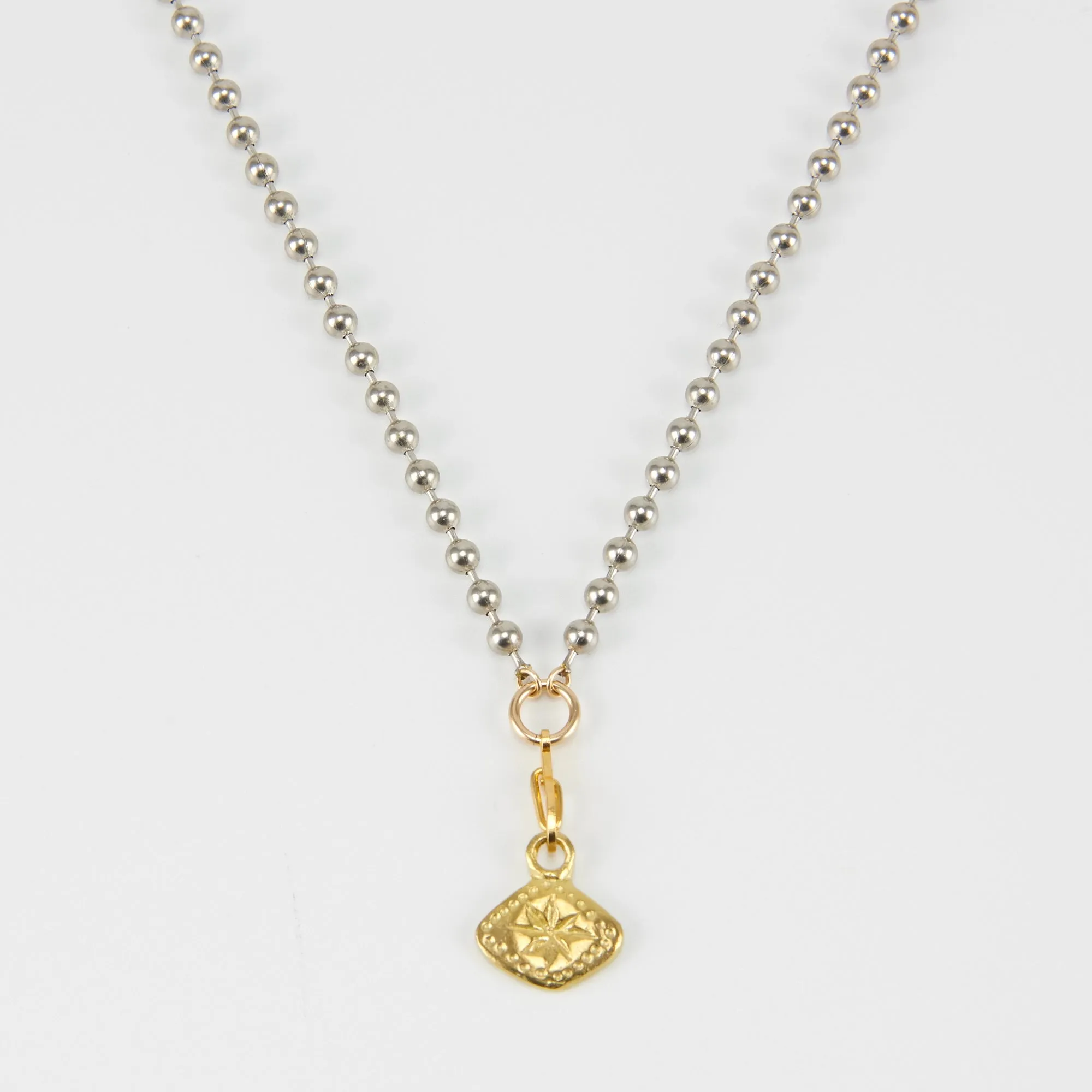SAGE BALL CHAIN NECKLACE