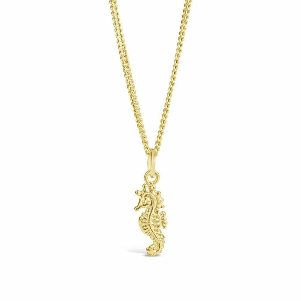 Seahorse Pendant | Gold