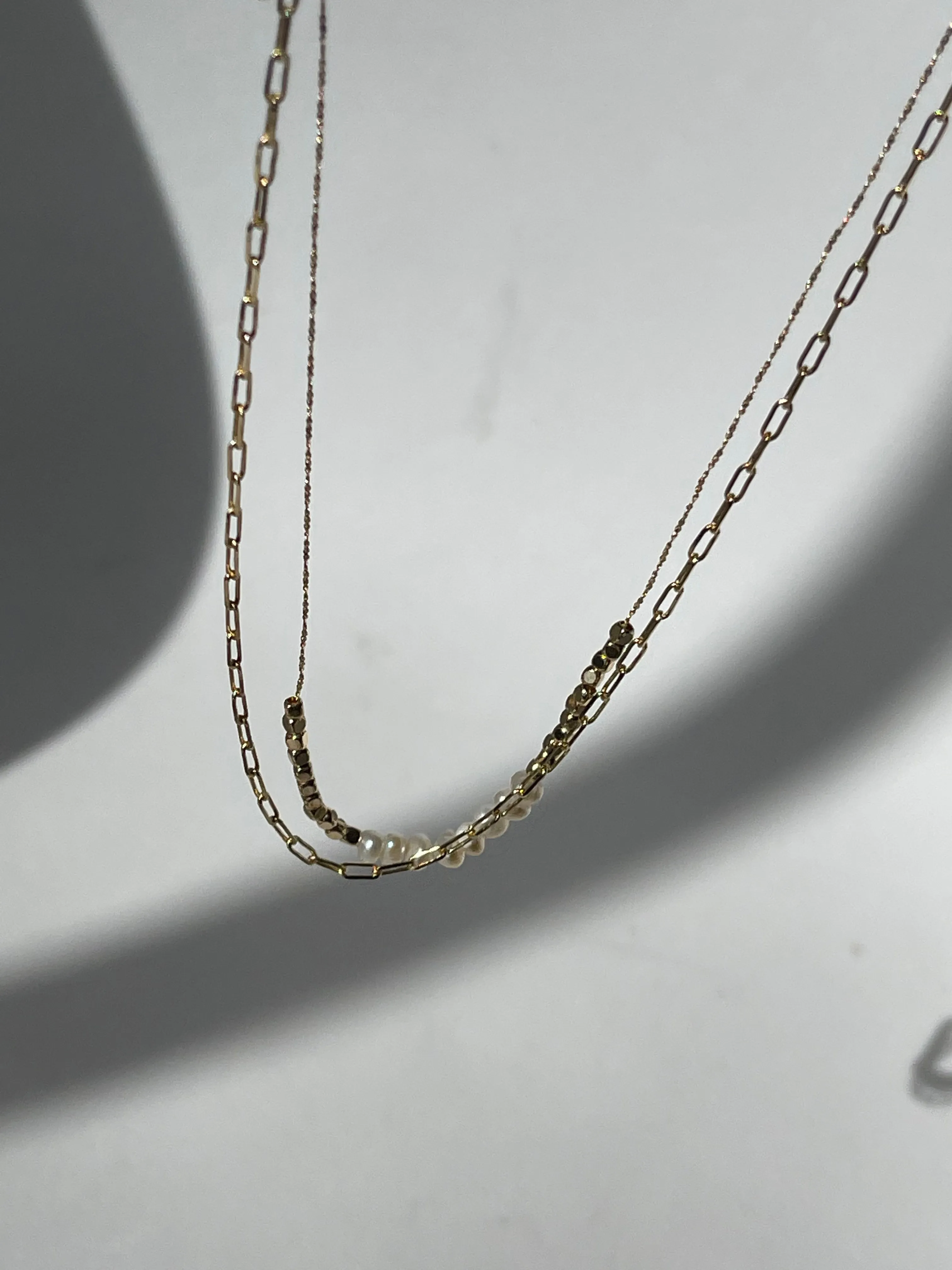 Sebastian Freshwater Pearl & Nugget Layered Necklace In Gold