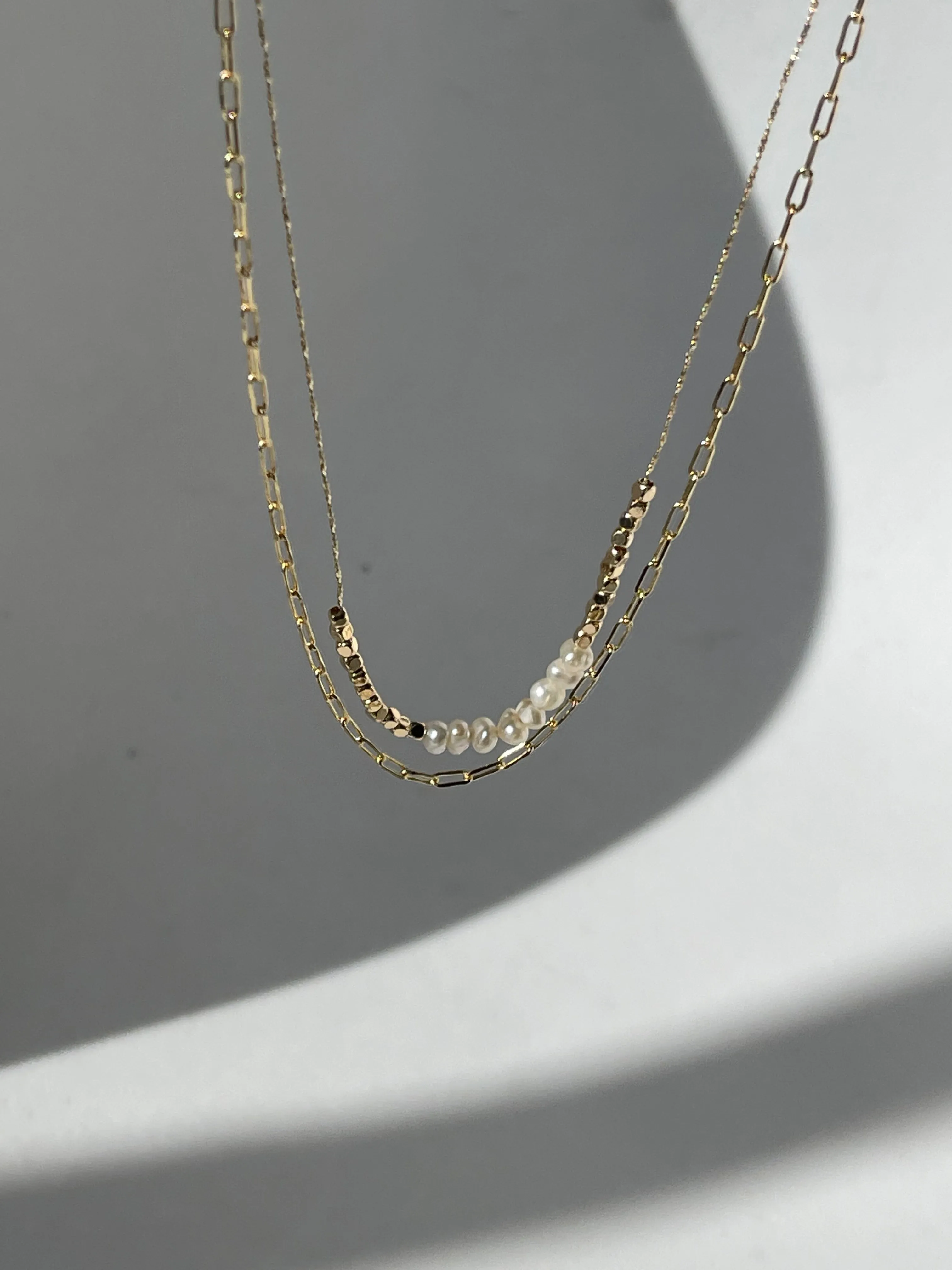 Sebastian Freshwater Pearl & Nugget Layered Necklace In Gold