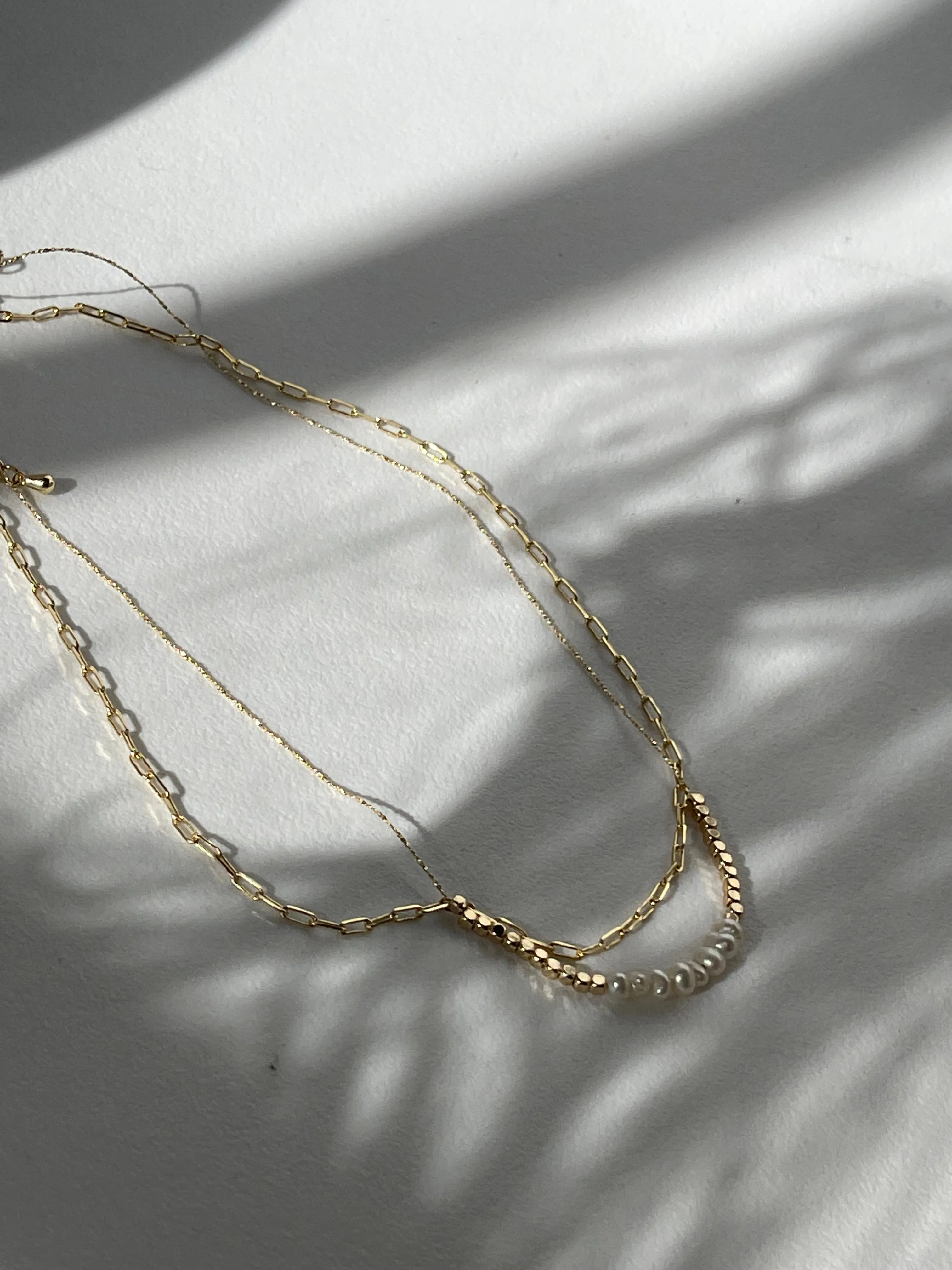 Sebastian Freshwater Pearl & Nugget Layered Necklace In Gold