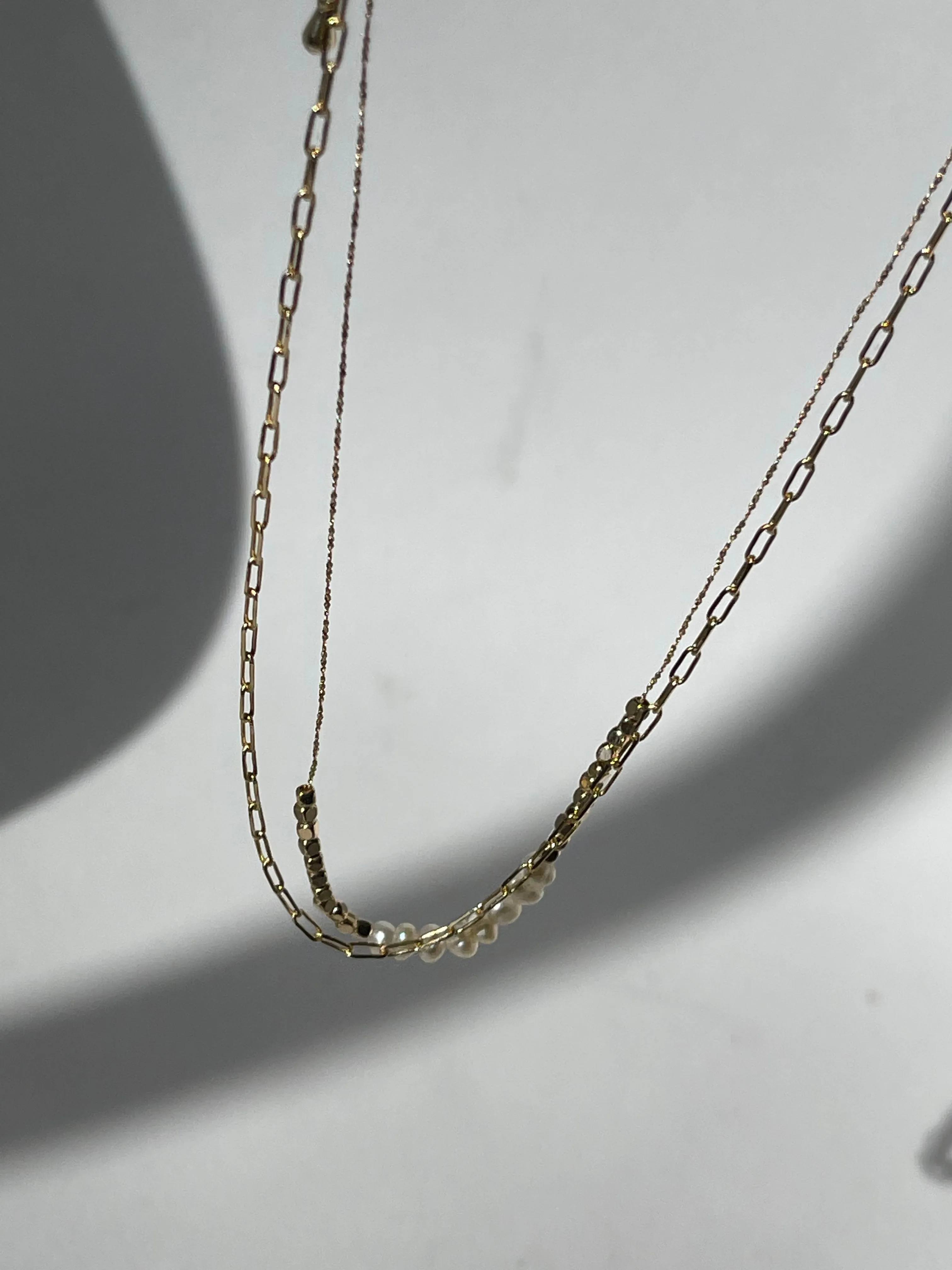 Sebastian Freshwater Pearl & Nugget Layered Necklace In Gold