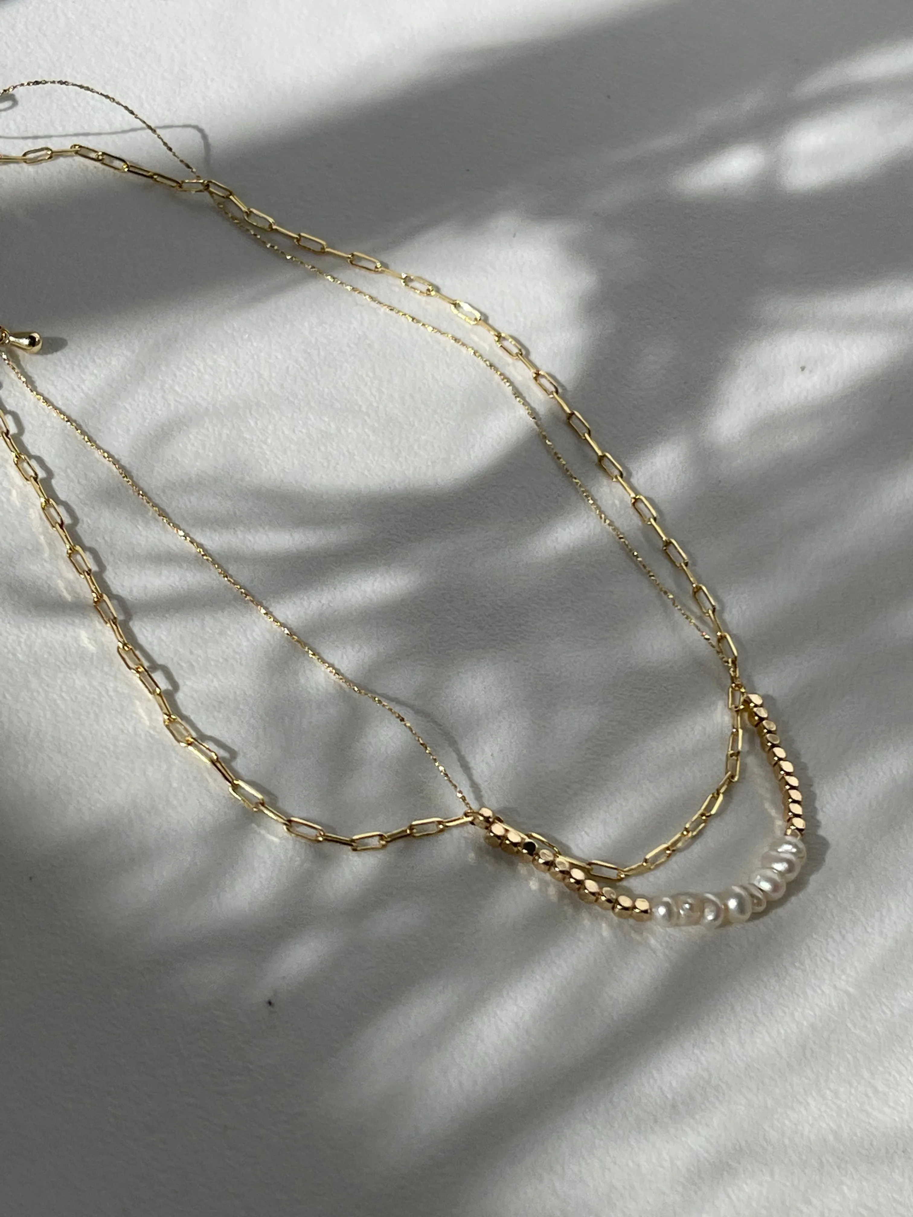 Sebastian Freshwater Pearl & Nugget Layered Necklace In Gold