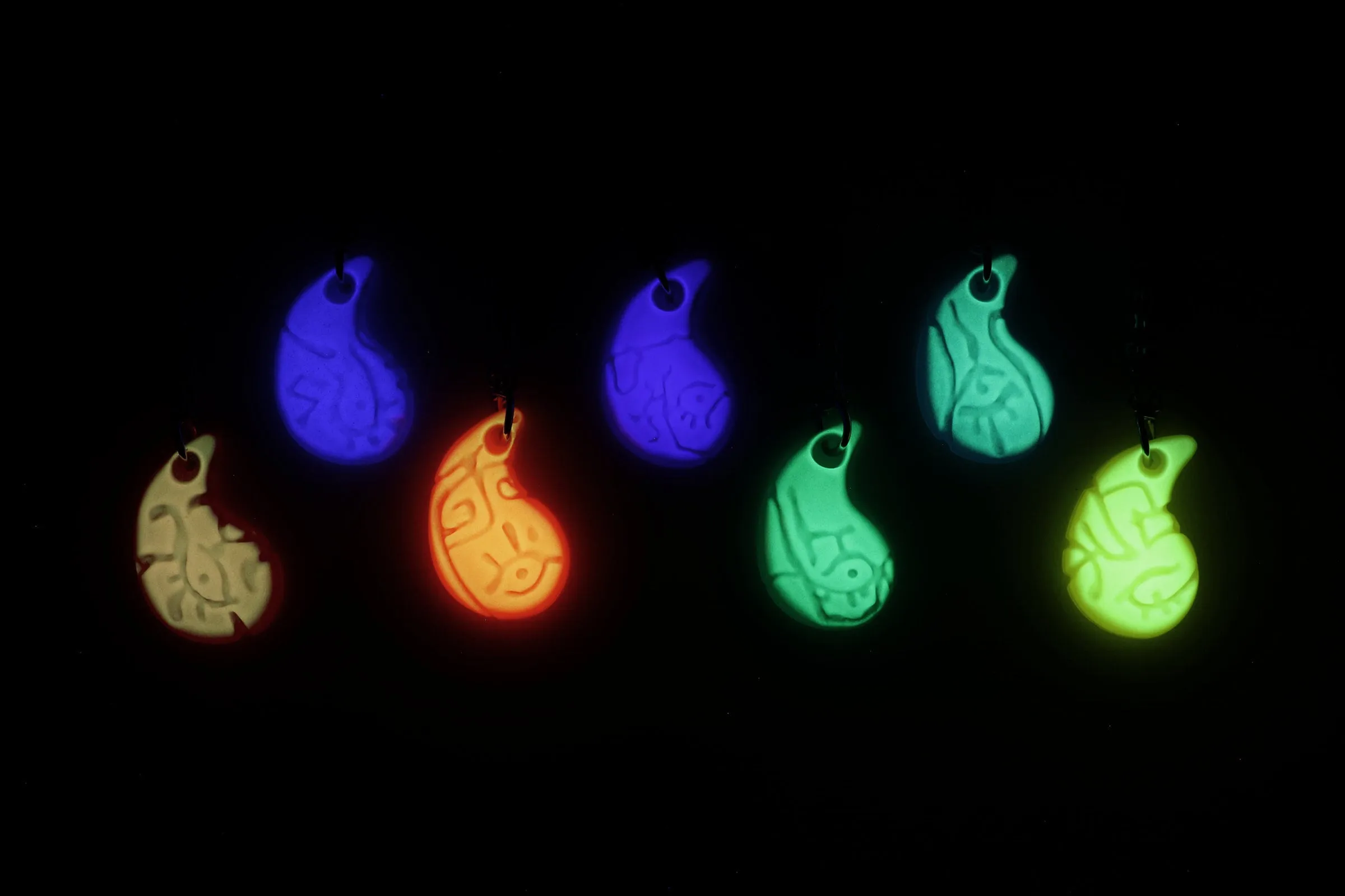 Secret Stones Glow in the Dark Locket Charm Necklaces - Tears of The Kingdom