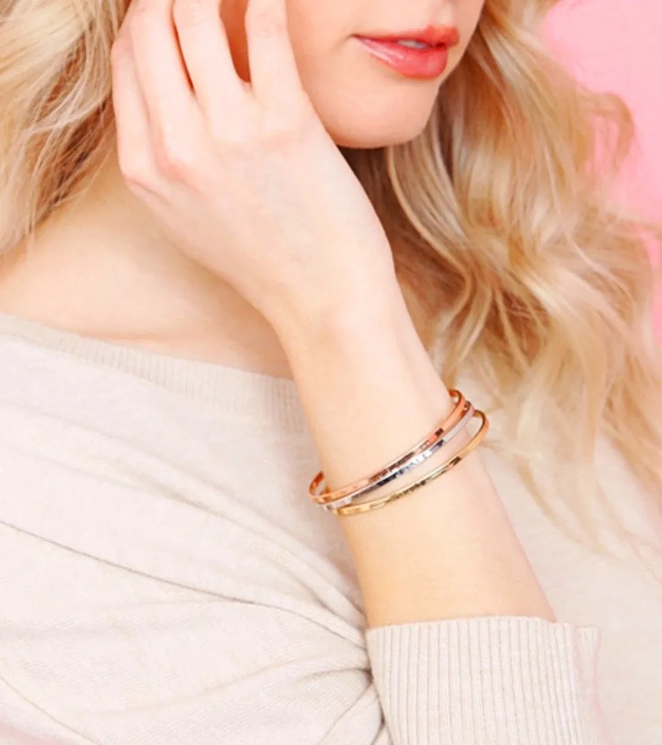 Silver Tone Inspiration Bracelets