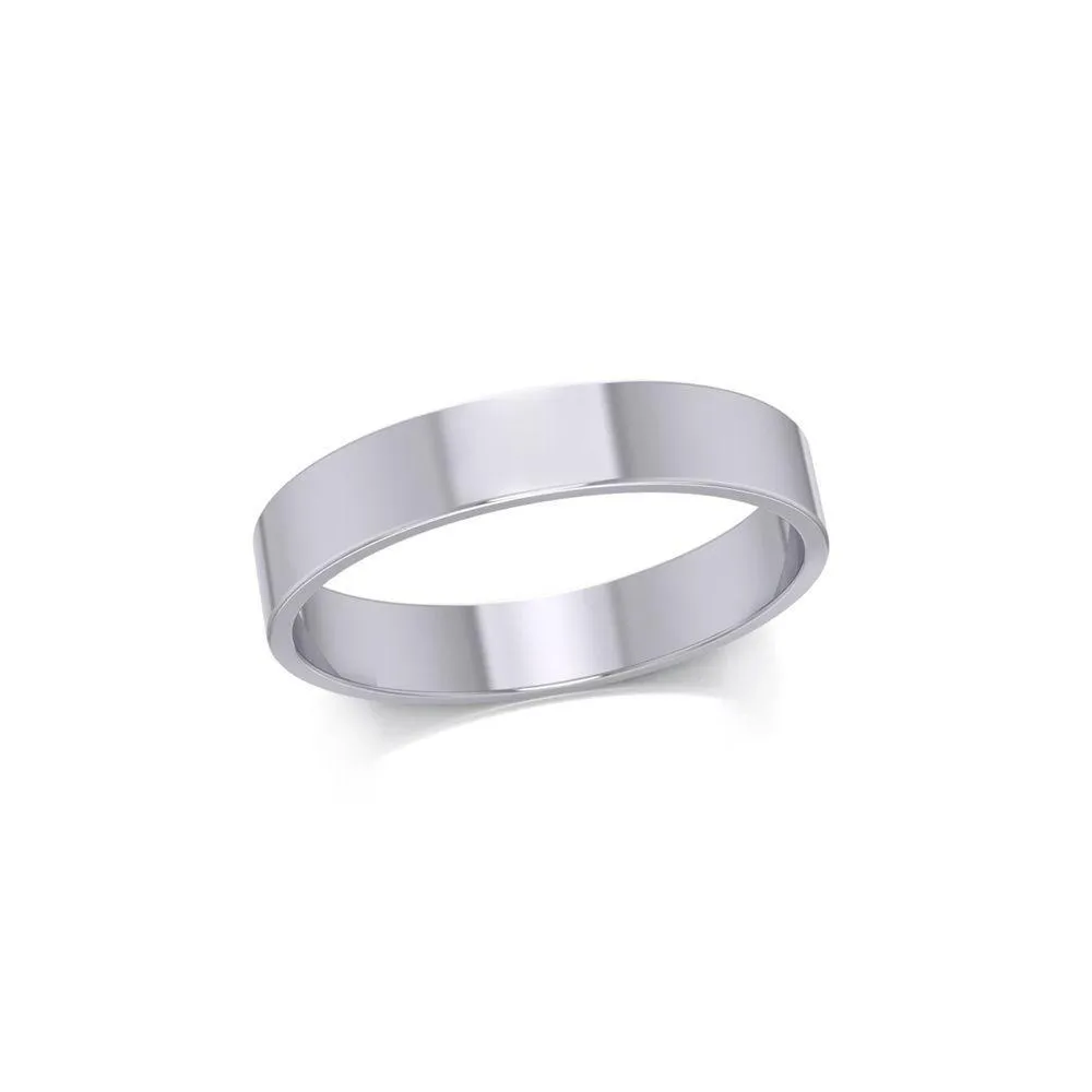 Silver Wedding Band RingTRI1168