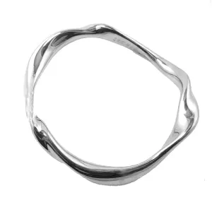 Simon Sebbag Wavy Twisty Sterling Silver 925 Bracelet Bangle B1225