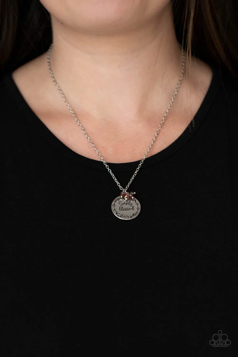 Simple Blessings- Purple Necklace