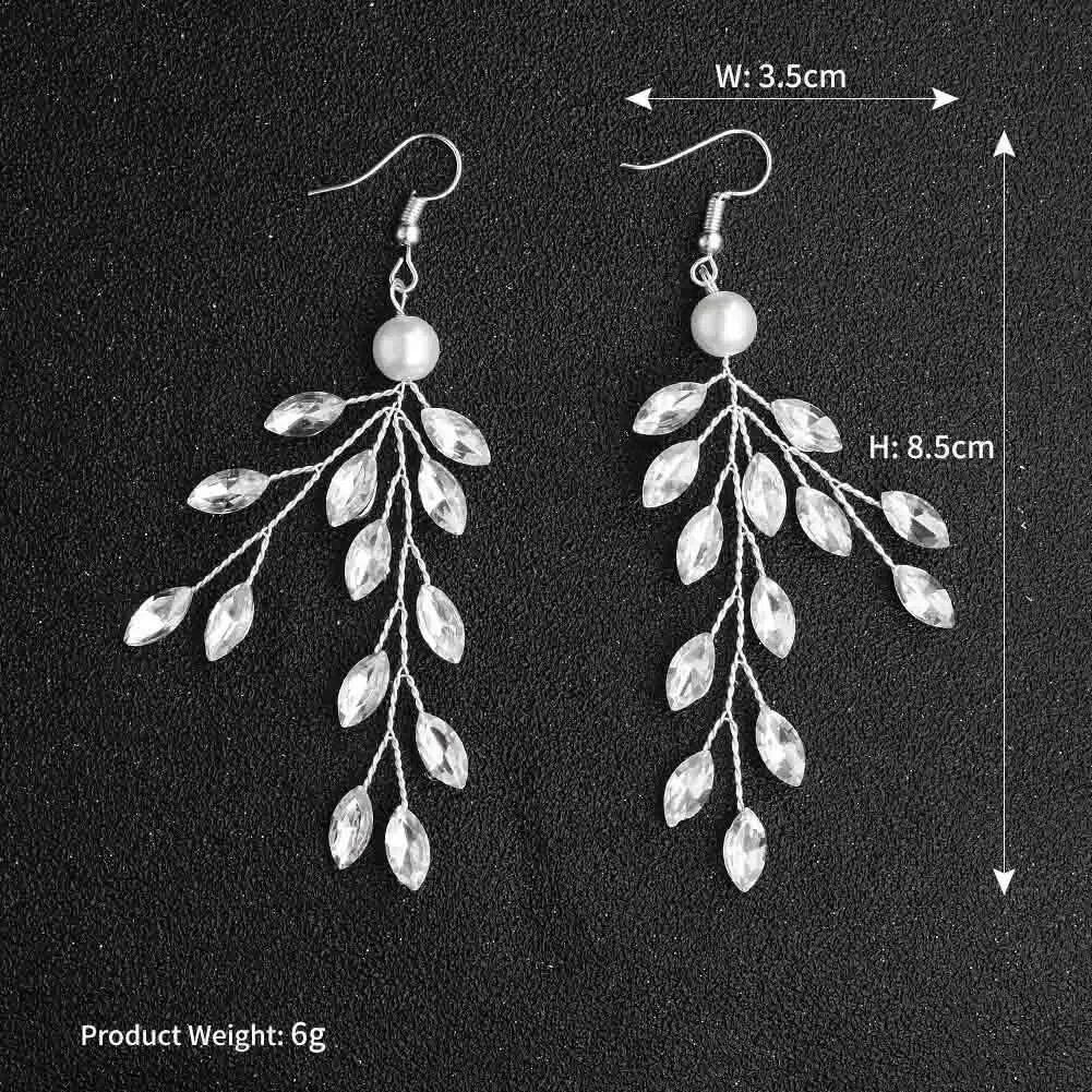 Simple Crystal Spray Earrings AC1030