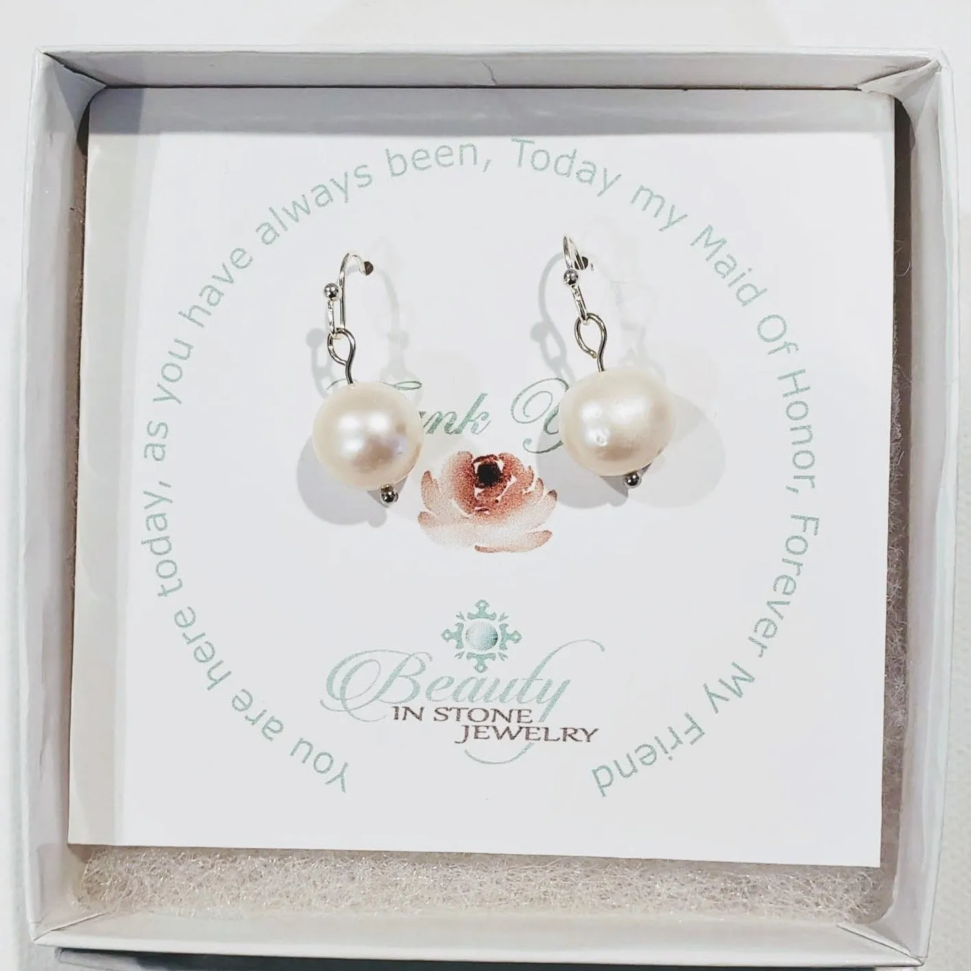 Simple Pearl Earrings