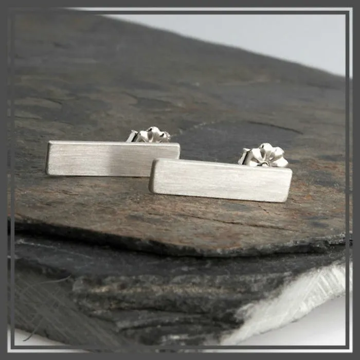Slim Gold Bar Earrings