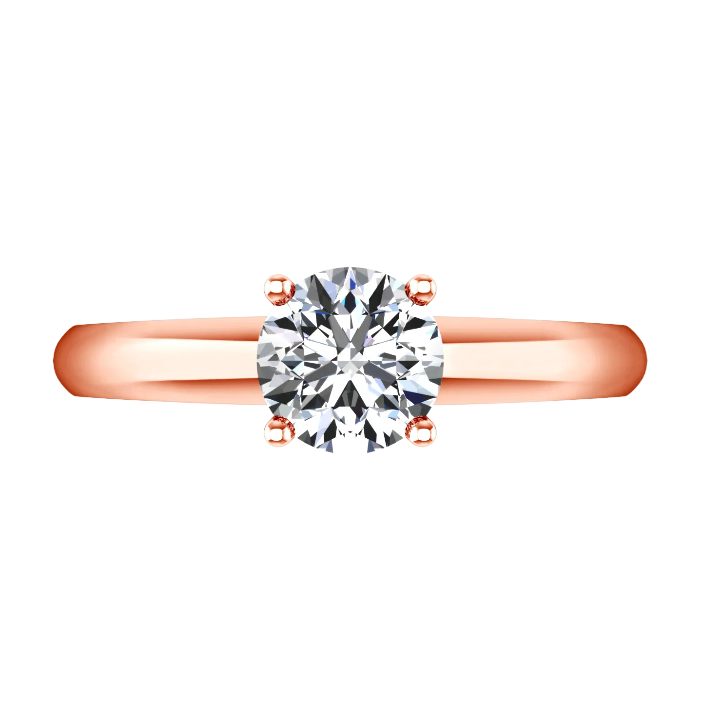 Solitaire Engagement Ring Carys 14K Rose Gold