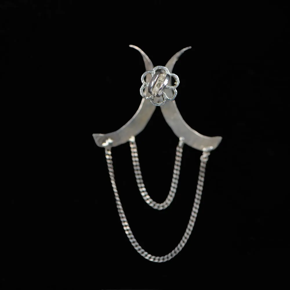 Spike handcrafted sterling silver earring