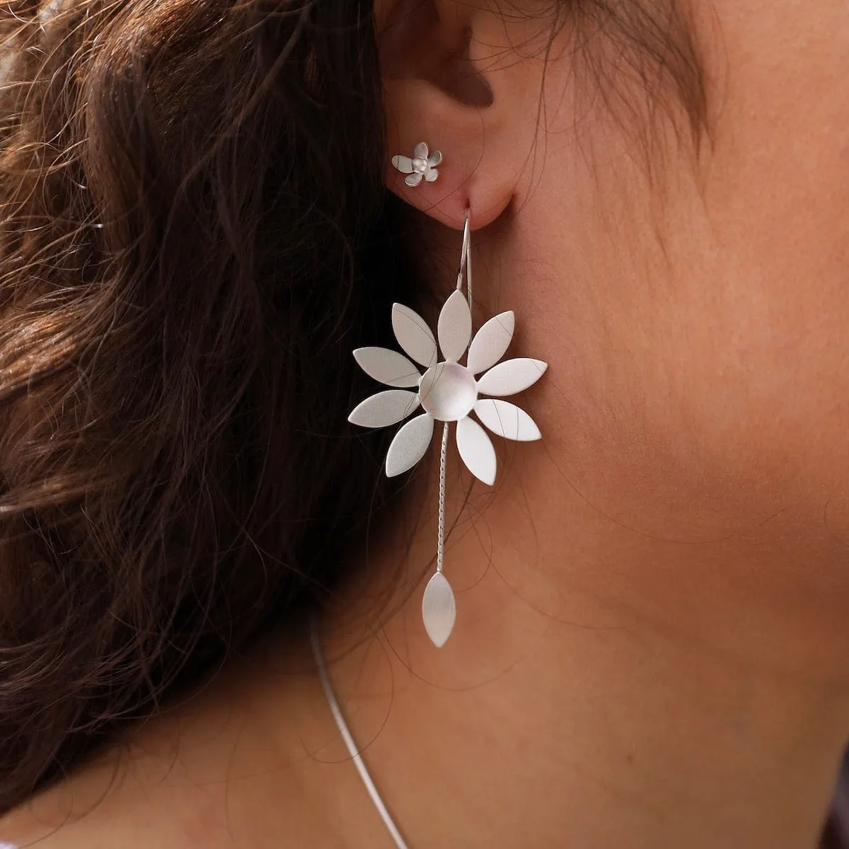Sunflower Drop Earrings