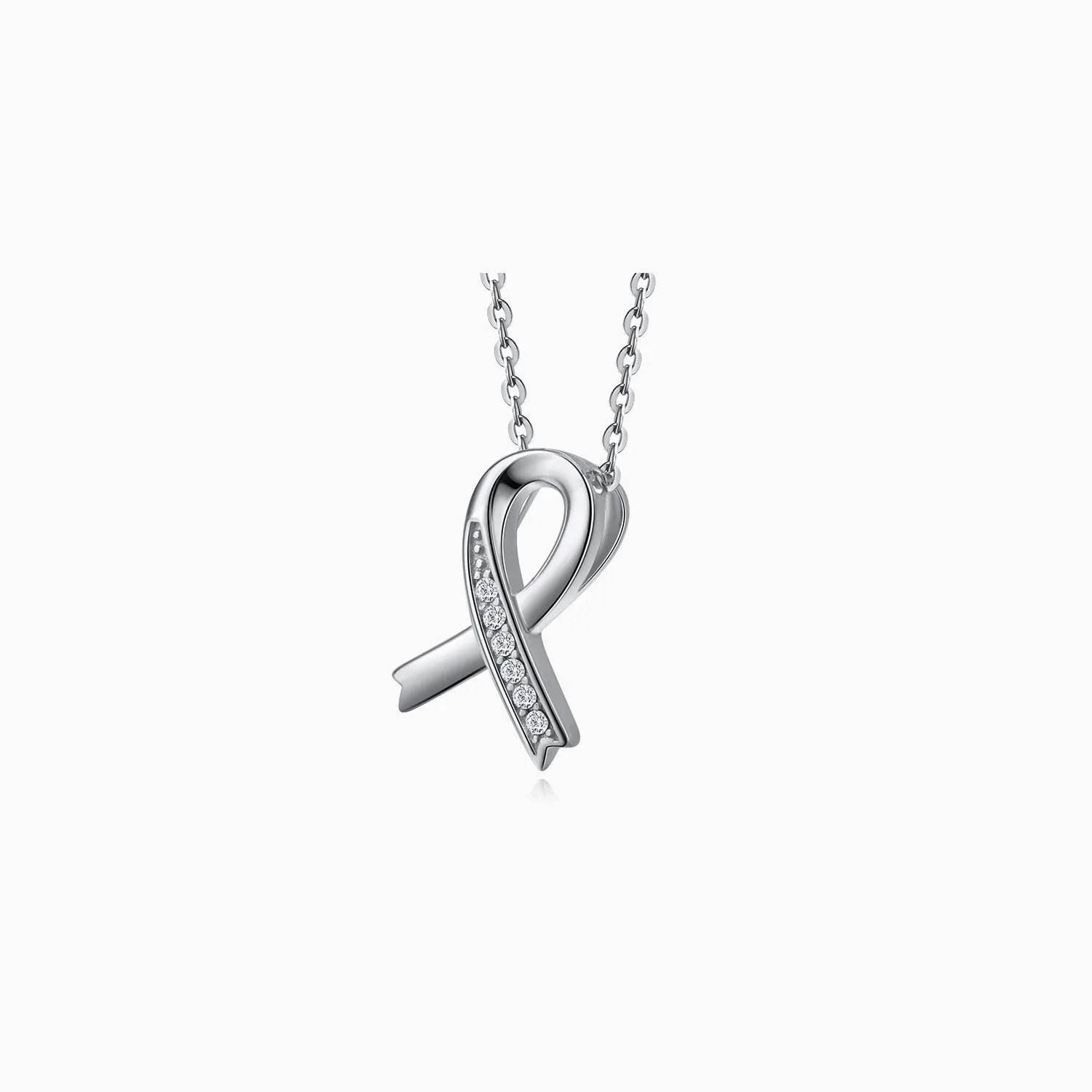 Swarovski Crystals Ribbon Necklace