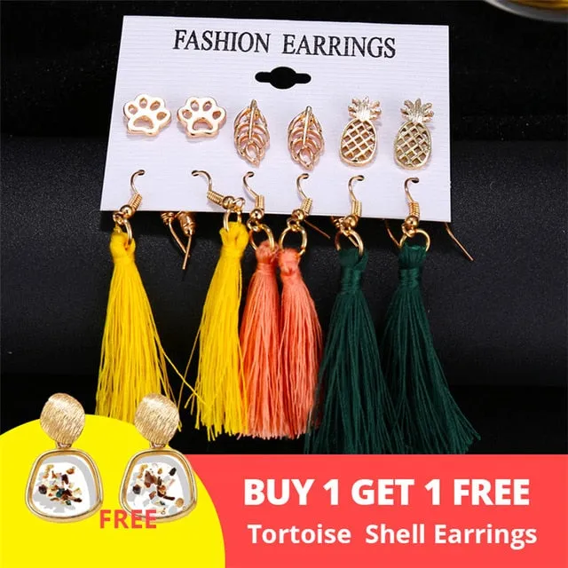 Tassel Acrylic Earrings