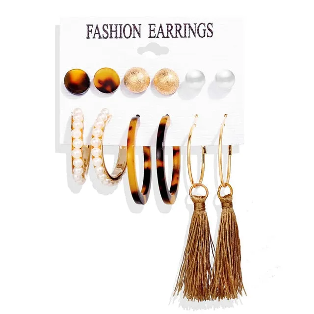 Tassel Acrylic Earrings