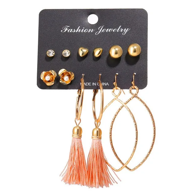 Tassel Acrylic Earrings