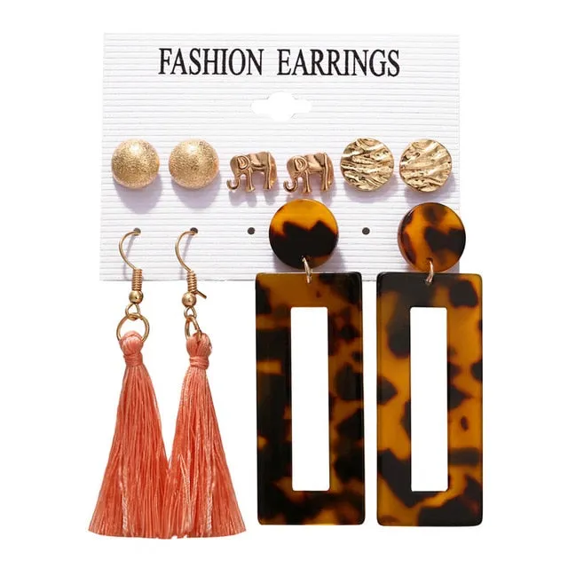 Tassel Acrylic Earrings