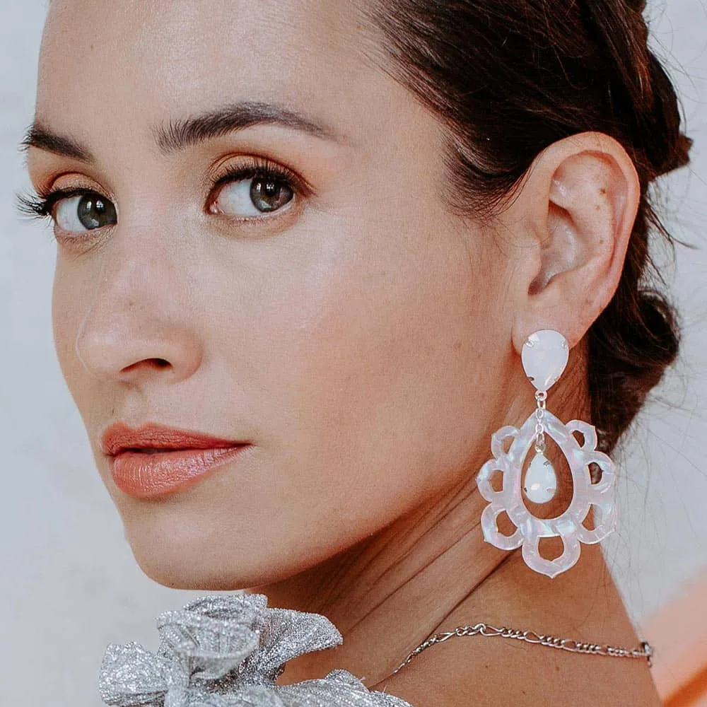 Thandie Iridescent Bohemian Earrings