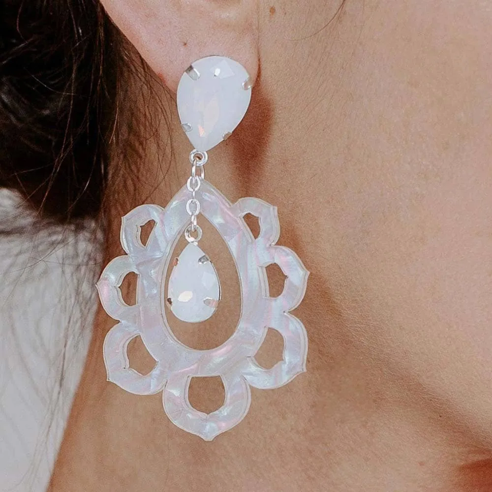 Thandie Iridescent Bohemian Earrings
