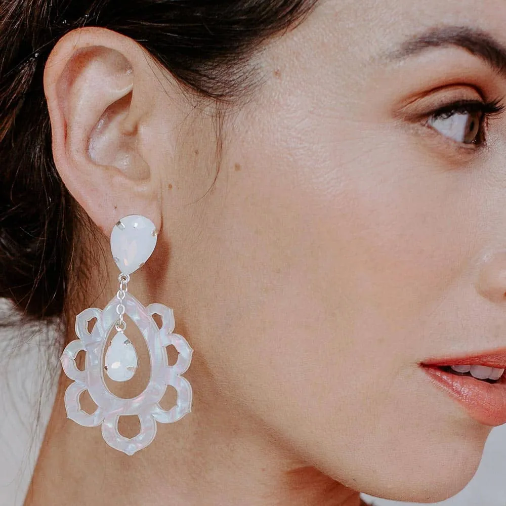 Thandie Iridescent Bohemian Earrings