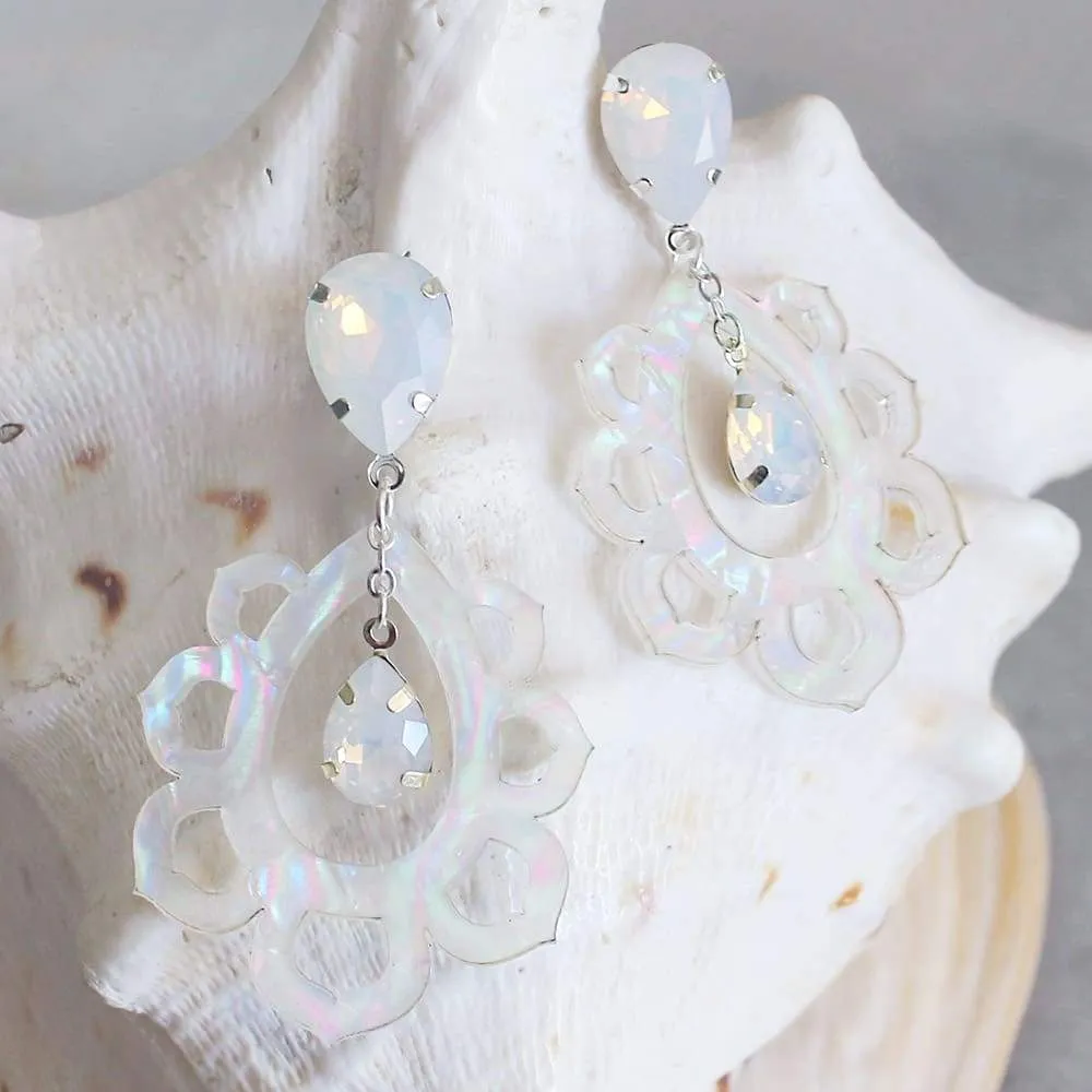 Thandie Iridescent Bohemian Earrings