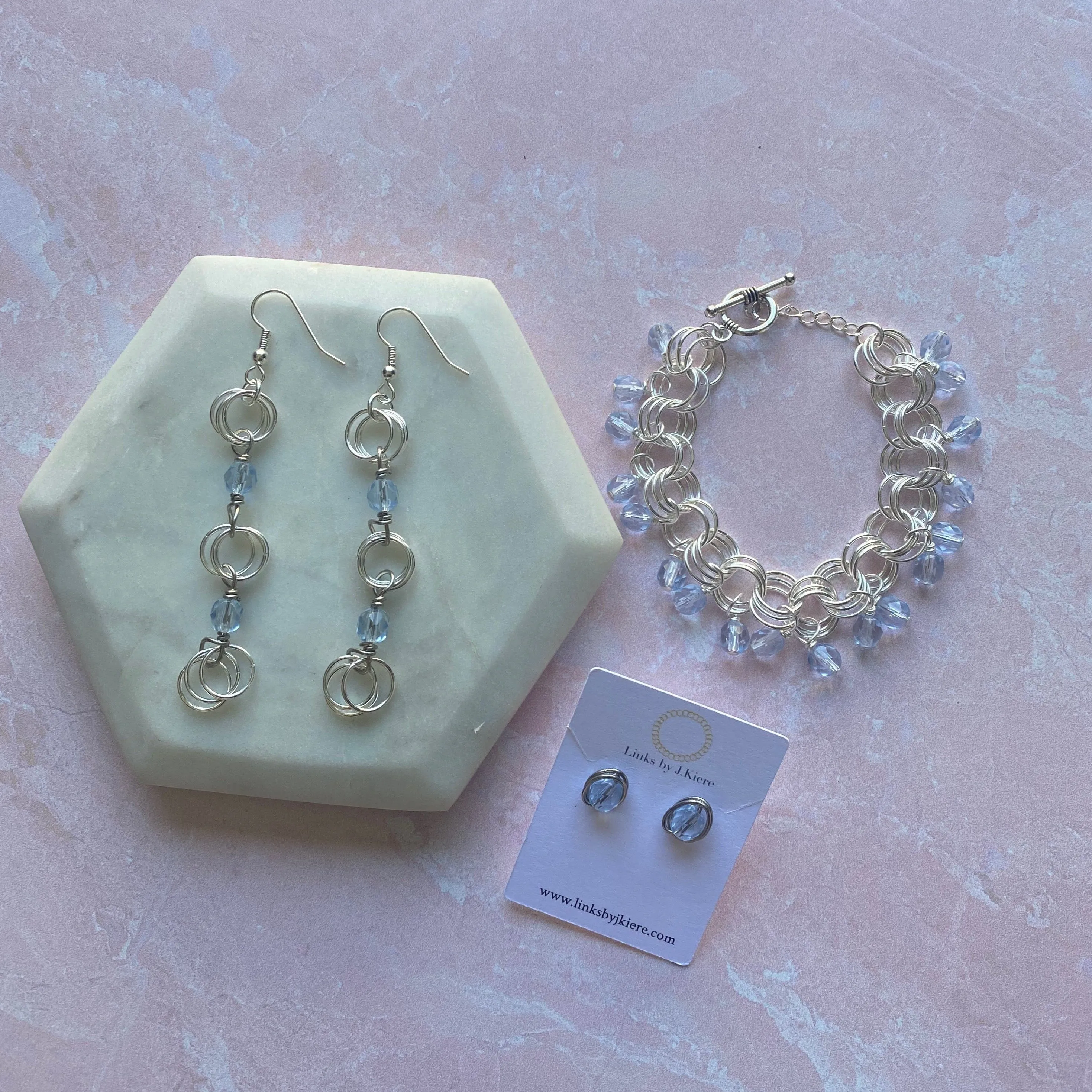 The Donna Bracelet in Ice Blue