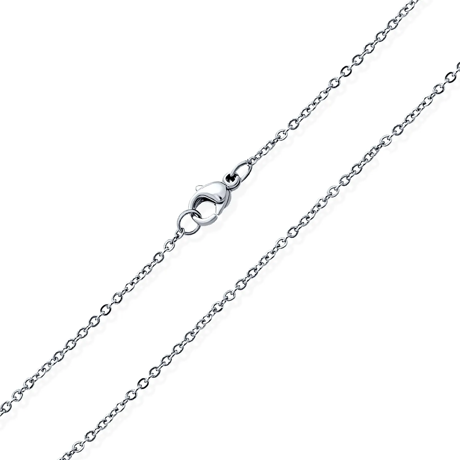 Thin 1MM Two Tone Twist Infinity Necklace Silver Tone Stainless Steel Various Lengths