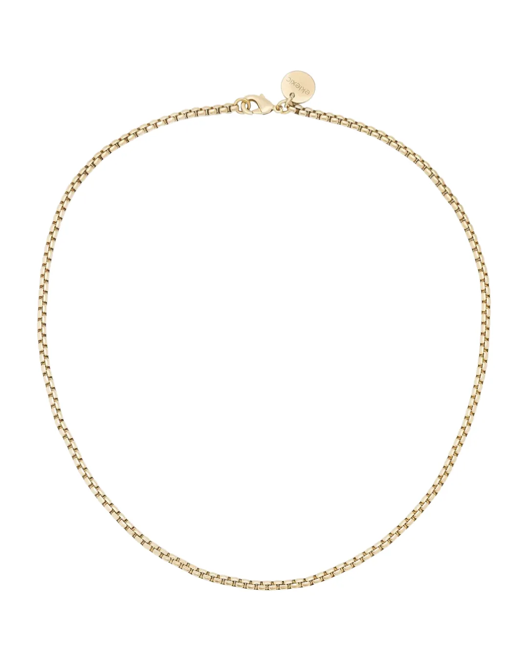 Thin Luciana Box Chain in Gold 18"