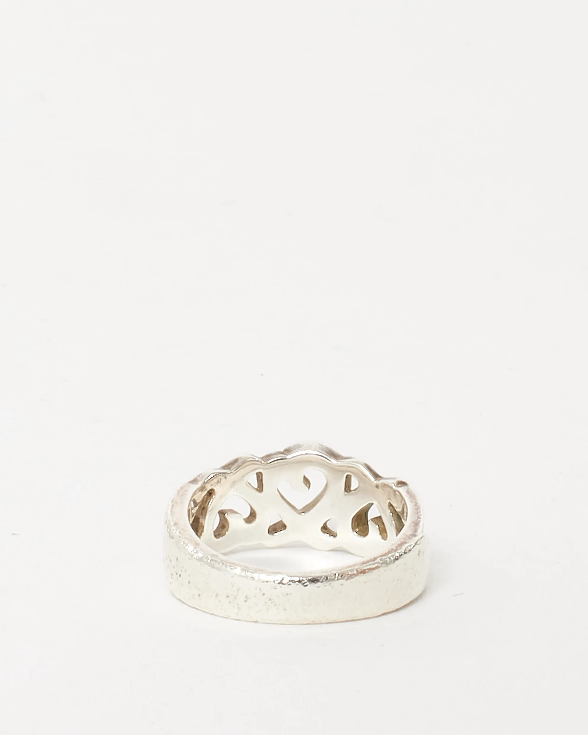 Tiffany & Co. 925 Sterling Silver Paloma Picasso 3 Heart Ring - 7