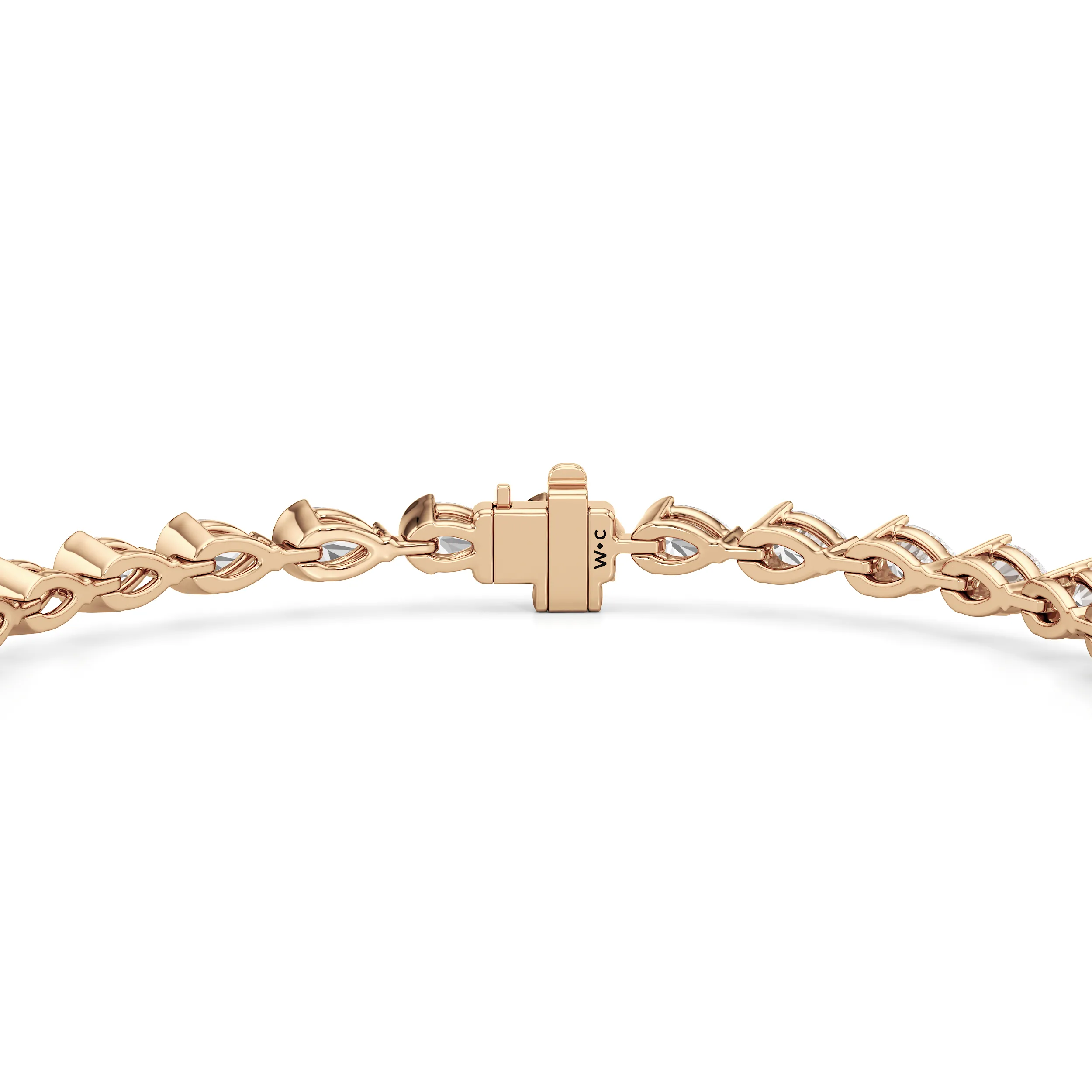 Trailing Pear Tennis Bracelet
