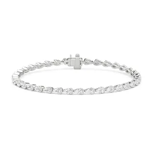 Trailing Pear Tennis Bracelet