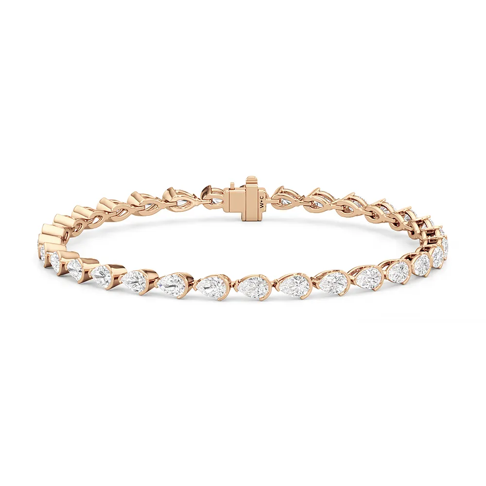 Trailing Pear Tennis Bracelet