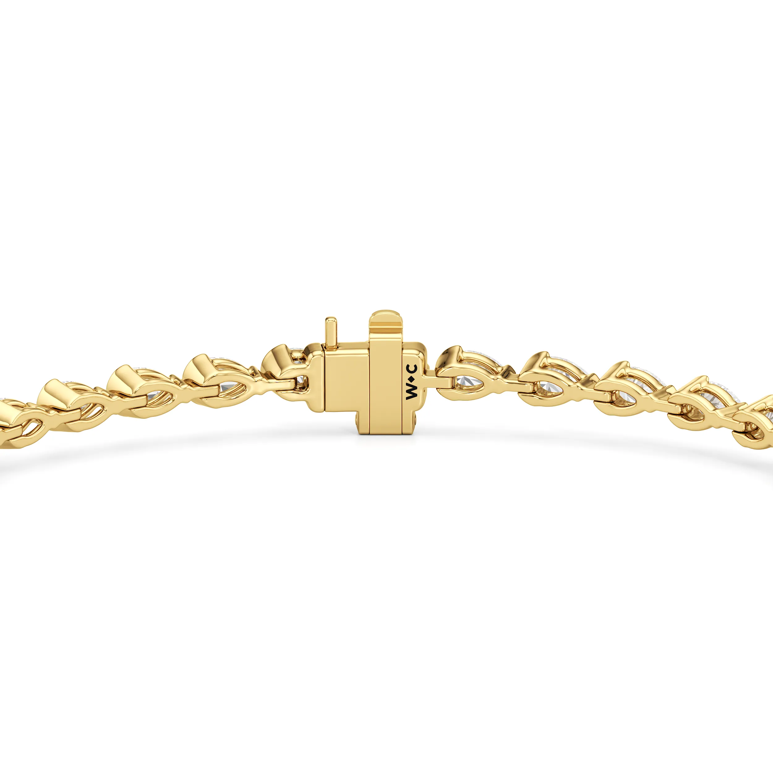 Trailing Pear Tennis Bracelet