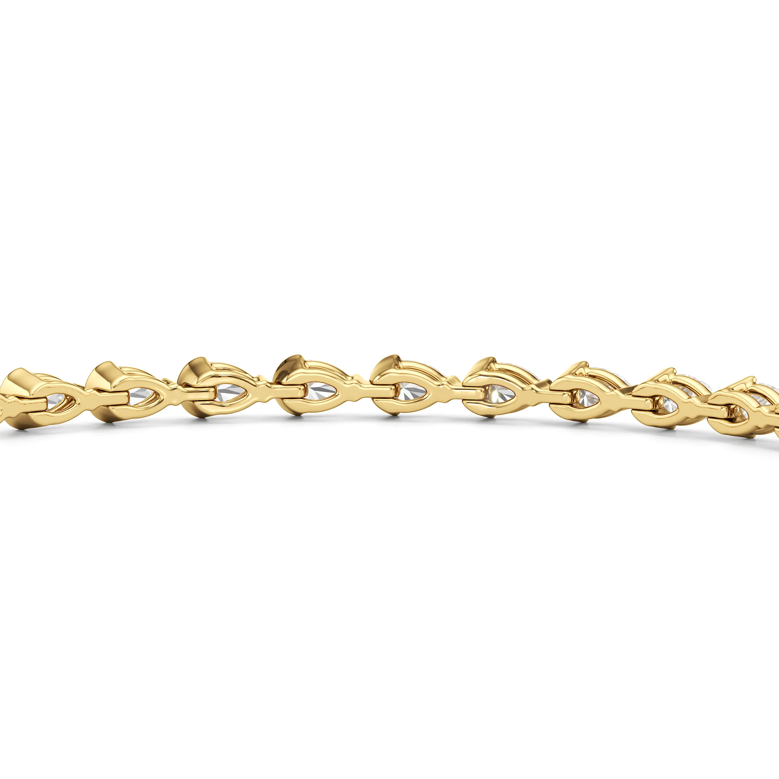 Trailing Pear Tennis Bracelet