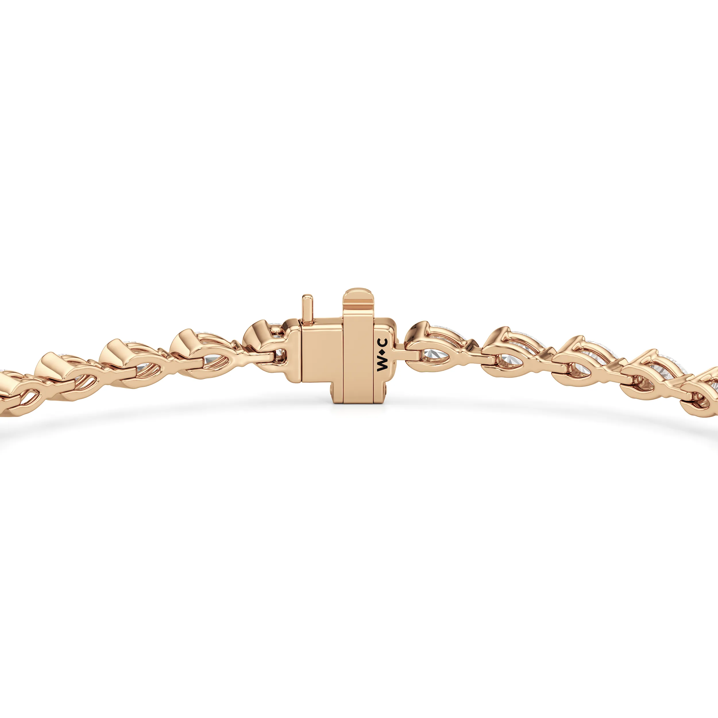 Trailing Pear Tennis Bracelet